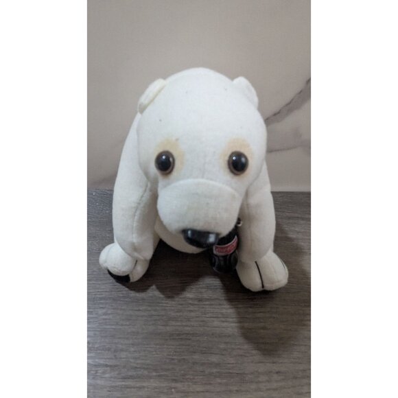Coca-Cola Polar Bear Plush Set With Santa Hat & Bottle Collectible 1993 Vintage - Picture 14 of 16